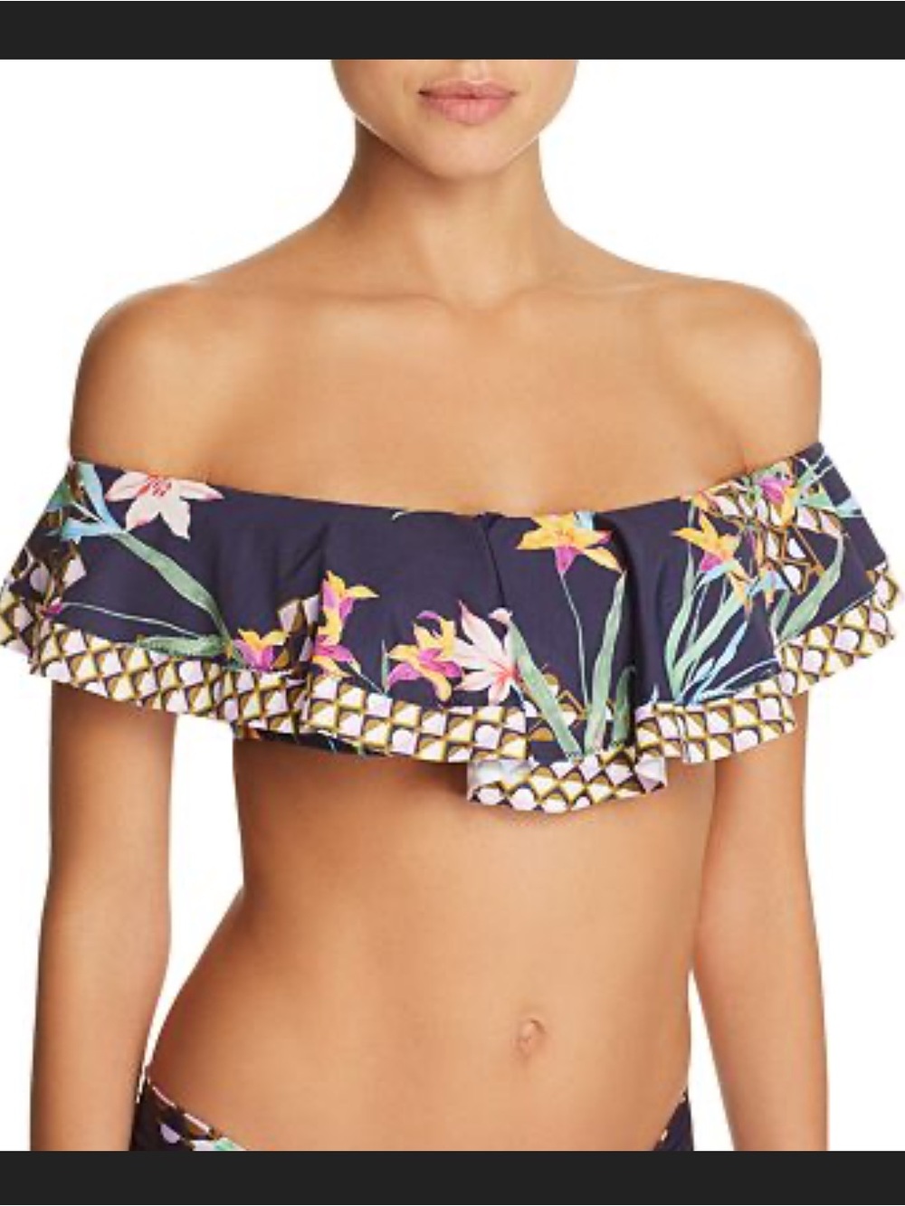Trina Turk Fiji Floral Blue Multicolour Bikini Set Size 12